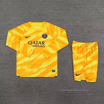 Camiseta Paris Saint-Germain Portero Manga Larga 2023-2024 Amarillo