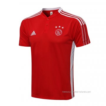 Camiseta Polo del Ajax 2021-2022 Rojo Camiseta Polo del Ajax 2021-2022 Rojo