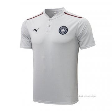 Camiseta Polo del Manchester City 2021-2022 Gris Camiseta Polo del Manchester City 2021-2022 Gris