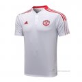 Camiseta Polo del Manchester United 2021-2022 Blanco