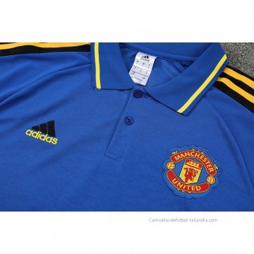 Camiseta Polo del Manchester United 2022-2023 Azul