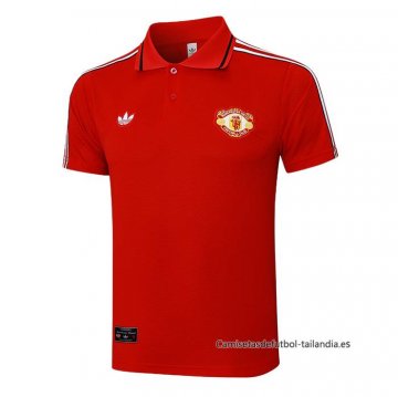 Camiseta Polo del Manchester United 2025-2026 Rojo Camiseta Polo del Manchester United 2025-2026 Rojo