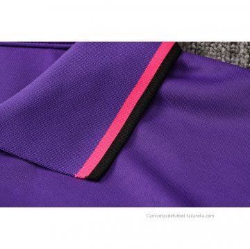 Camiseta Polo del Paris Saint-Germain Jordan 2021-2022 Purpura