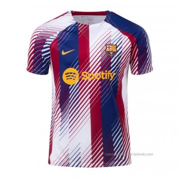 Camiseta Pre Partido del Barcelona 2023 Azul y Rojo Camiseta Pre Partido del Barcelona 2023 Azul y Rojo