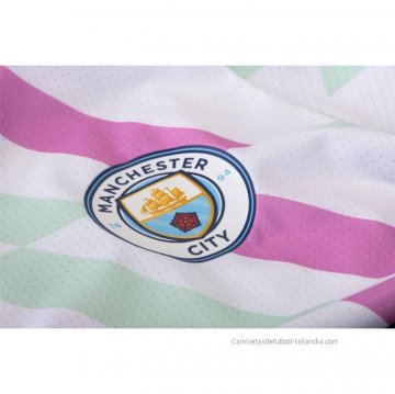 Camiseta Pre Partido del Manchester City 2023 Blanco