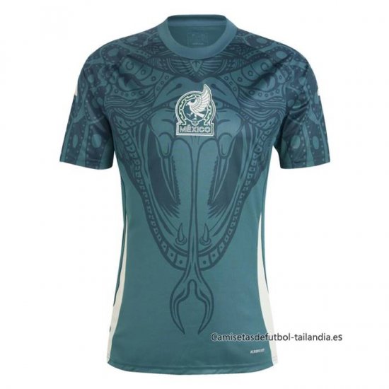 Camiseta Pre Partido del Mexico 2024 Verde - Haga un click en la imagen para cerrar