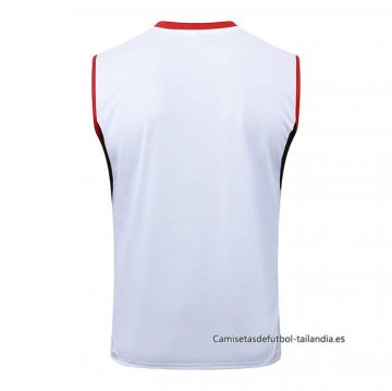 Camiseta de Entrenamiento AC Milan Sin Mangas 2025-2026 Blanco