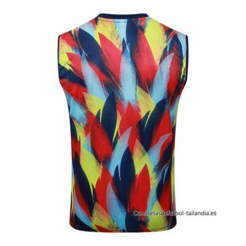 Camiseta de Entrenamiento Arsenal Sin Mangas 2025-2026 Azul Rojo Amarillo