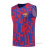 Camiseta de Entrenamiento Barcelona Sin Mangas 2022-2023 Rojo y Azul