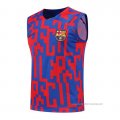 Camiseta de Entrenamiento Barcelona Sin Mangas 2022-2023 Rojo y Azul