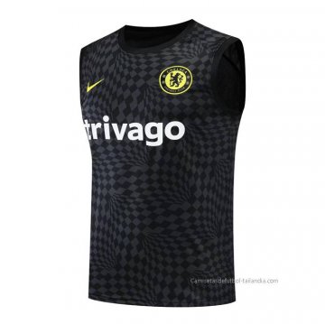 Camiseta de Entrenamiento Chelsea Sin Mangas 2022-2023 Negro Camiseta de Entrenamiento Chelsea Sin Mangas 2022-2023 Negro