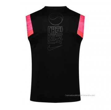 Camiseta de Entrenamiento Corea del Sur Sin Mangas 2021-2022 Negro