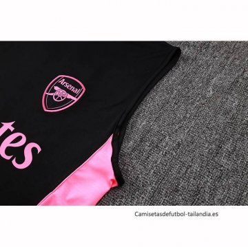Camiseta de Entrenamiento Inter Miami Sin Mangas 2025-2026 Negro Rosa