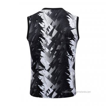 Camiseta de Entrenamiento Juventus Sin Mangas 2023-2024 Negro y Gris