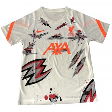 Camiseta de Entrenamiento Liverpool 2021 Blanco Camiseta de Entrenamiento Liverpool 2021 Blanco