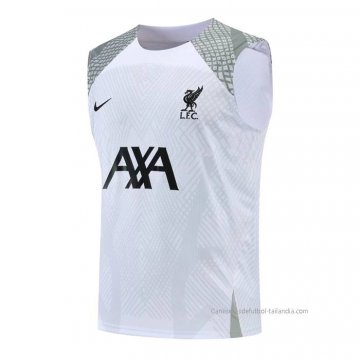 Camiseta de Entrenamiento Liverpool Sin Mangas 2022-2023 Blanco
