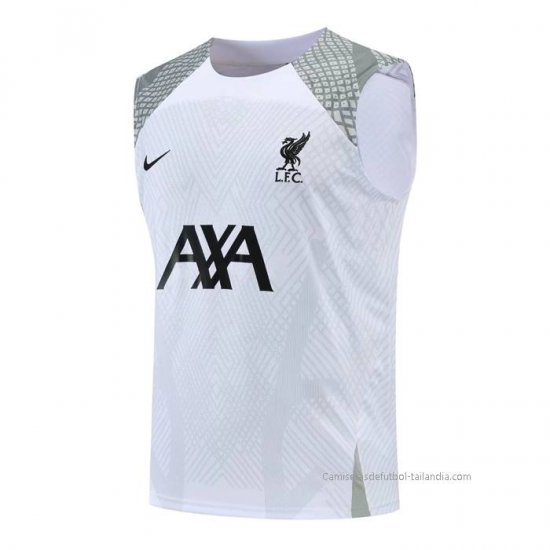 Camiseta de Entrenamiento Liverpool Sin Mangas 2022-2023 Blanco - Haga un click en la imagen para cerrar