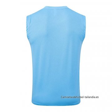 Camiseta de Entrenamiento Manchester City Sin Mangas 2025-2026 Azul
