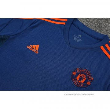 Camiseta de Entrenamiento Manchester United 2022-2023 Azul