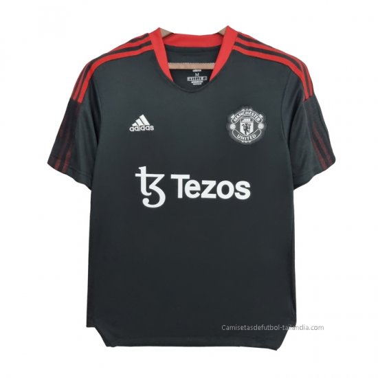 Camiseta de Entrenamiento Manchester United 2022 Negro - Haga un click en la imagen para cerrar