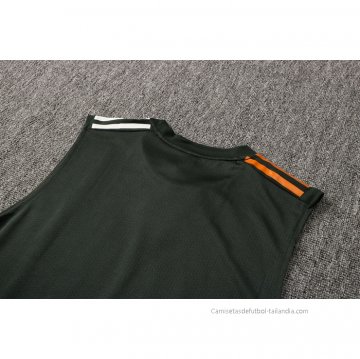 Camiseta de Entrenamiento Manchester United Sin Mangas 2021-2022 Verde