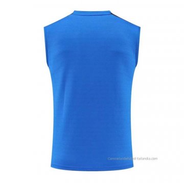 Camiseta de Entrenamiento Manchester United Sin Mangas 2022-2023 Azul