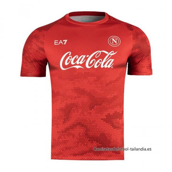 Camiseta de Entrenamiento Napoli 2024-2025 Rojo - Haga un click en la imagen para cerrar
