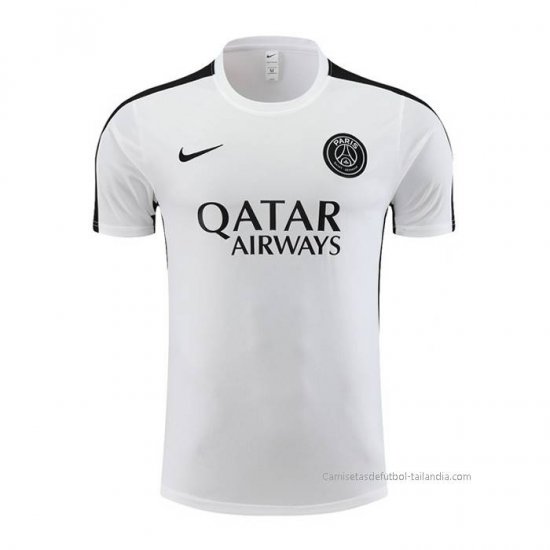 Camiseta de Entrenamiento Paris Saint-Germain 2023-2024 Blanco - Haga un click en la imagen para cerrar