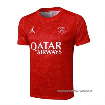Camiseta de Entrenamiento Paris Saint-Germain Jordan 2024-2025 Rojo Camiseta de Entrenamiento Paris Saint-Germain Jordan 2024-2025 Rojo