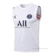 Camiseta de Entrenamiento Paris Saint-Germain Sin Mangas 2021-2022 Blanco