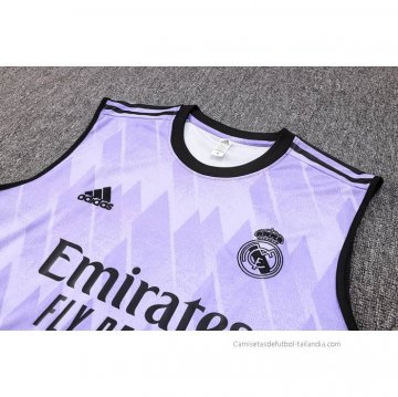 Camiseta de Entrenamiento Real Madrid Sin Mangas 2023-2024 Purpura