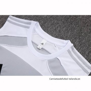 Camiseta de Entrenamiento Real Madrid Sin Mangas 2025-2026 Gris Blanco