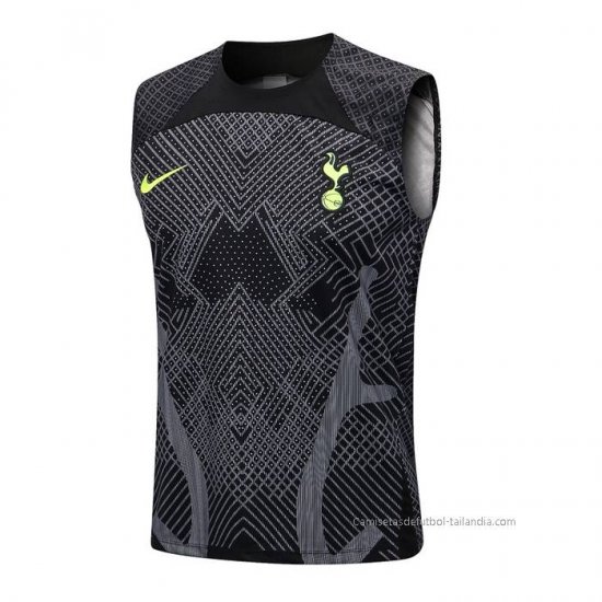 Camiseta de Entrenamiento Tottenham Hotspur Sin Mangas 2022-2023 Negro - Haga un click en la imagen para cerrar