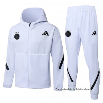 Chandal con Capucha del Ajax 2025-2026 Blanco Chandal con Capucha del Ajax 2025-2026 Blanco