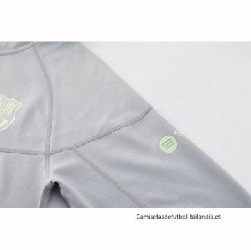 Chandal con Capucha del Barcelona 2025 Gris