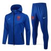 Chandal con Capucha del Barcelona 2021-2022 Azul Chandal con Capucha del Barcelona 2021-2022 Azul