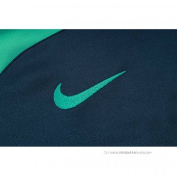 Chandal con Capucha del Barcelona 2023-2024 Azul y Verde