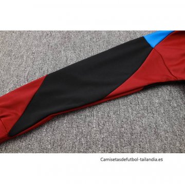 Chandal con Capucha del Barcelona 2024-2025 Rojo