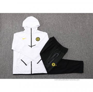 Chandal con Capucha del Chelsea 2022-2023 Blanco