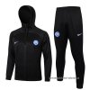 Chandal con Capucha del Inter Milan 2024-2025 Negro Chandal con Capucha del Inter Milan 2024-2025 Negro