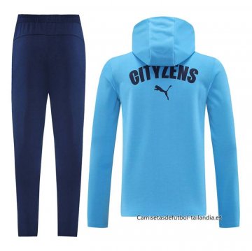 Chandal con Capucha del Manchester City 2024-2025 Azul