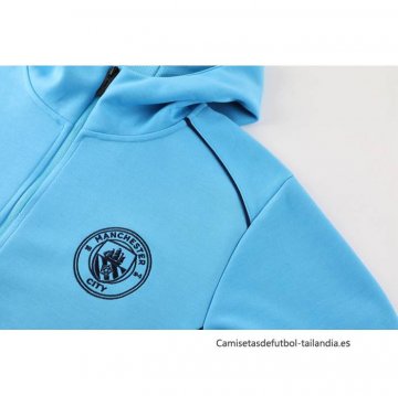 Chandal con Capucha del Manchester City 2024-2025 Azul