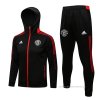 Chandal con Capucha del Manchester United 2021-2022 Negro Chandal con Capucha del Manchester United 2021-2022 Negro