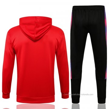 Chandal con Capucha del Paris Saint-Germain 2021-2022 Rojo