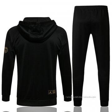 Chandal con Capucha del Paris Saint-Germain Jordan 2021-2022 Negro