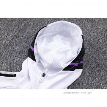 Chandal con Capucha del Real Madrid 2022-2023 Blanco
