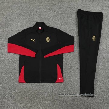 Chandal de Chaqueta del AC Milan 2024-2025 Negro