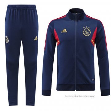 Chandal de Chaqueta del Ajax 2022-2023 Azul Chandal de Chaqueta del Ajax 2022-2023 Azul