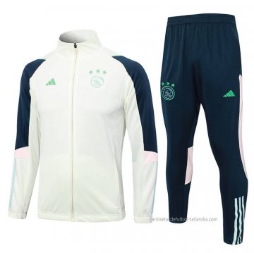 Chandal de Chaqueta del Ajax 2023-2024 Verde Chandal de Chaqueta del Ajax 2023-2024 Verde