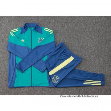 Chandal de Chaqueta del Ajax Nino 2024-2025 Verde
